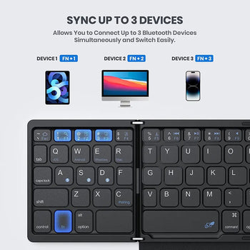 Foldable Bluetooth Keyboard & Trackpad