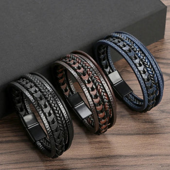 Leather Grouped Bracelets