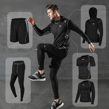 5 Pcs/Set Gym Fitness Compression Suit