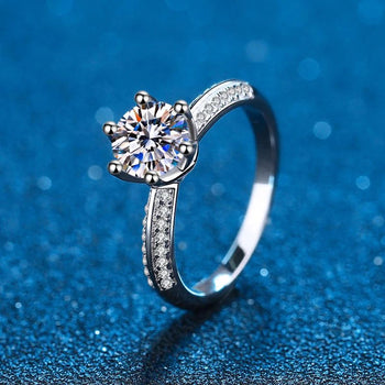 Genuine Moissanite Diamond Rings