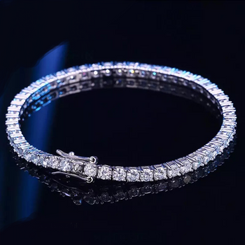 Genuine Moissanite Diamond Bracelet