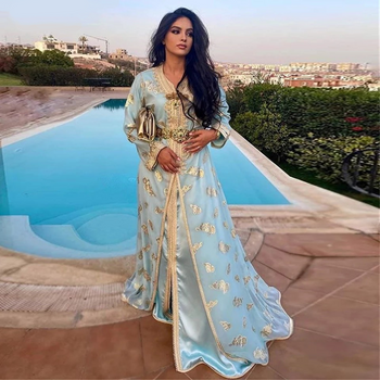 Elegant Sky Blue Event Dress