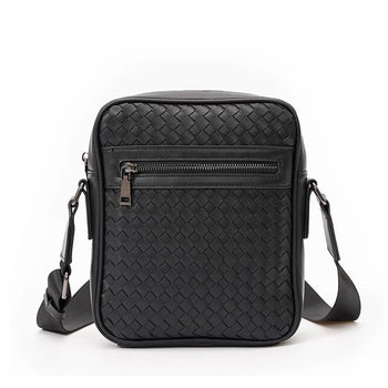 Leather Woven Side Bag