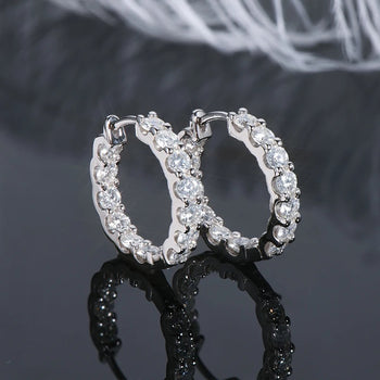 Genuine Moissanite Diamond Earings