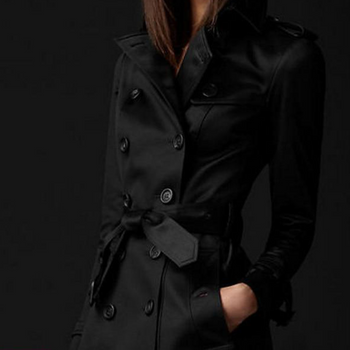 Double-Breasted Smart Casual Coat