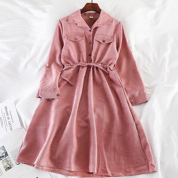 Vintage Design Shirt Dress
