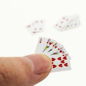 Mini Poker Playing Cards 1:12 Scale