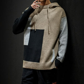 Knitted Hooded Jumper