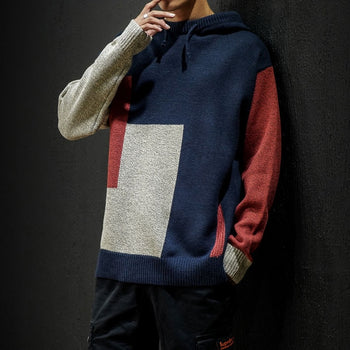 Knitted Hooded Jumper