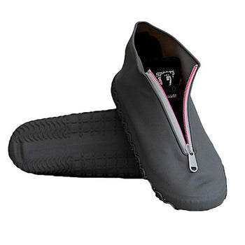 Zipper Portable Reusable Thick Sole Waterproof Foot Wear Accessories Protective Outdoor