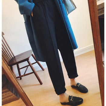 High Waist Ankle-length Trousers