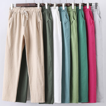 Linen Harem Pants