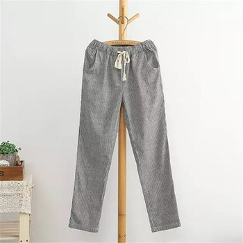 Straight Cut Linen Trousers