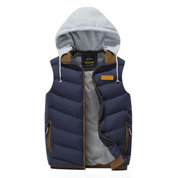 Thick Warm Hooded Vest