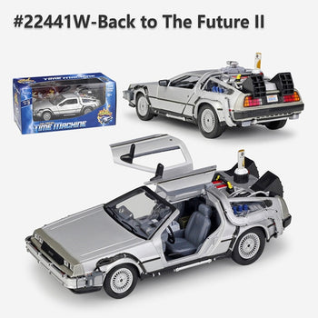 Welly 1:24 Diecast Alloy Model Car DMC-12 Delorean:  Back To The Future Time Machine