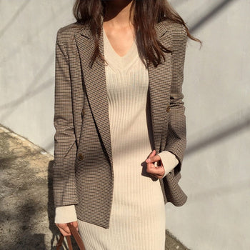 Vintage Plaid Blazer