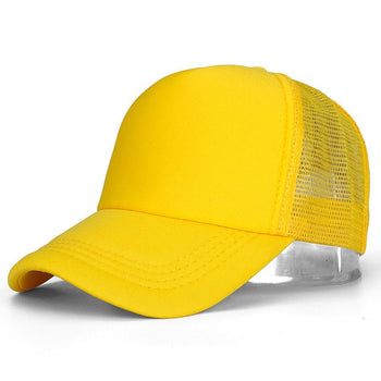 Casual Plain Mesh Baseball Cap Adjustable Snapbacks