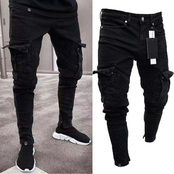 Black Cargo Jeans
