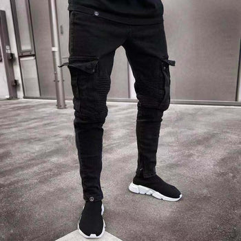 Black Cargo Jeans