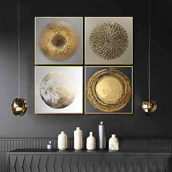 Abstract Gold Luxury Artistic Posters