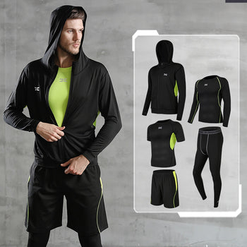 5 Pcs/Set Gym Fitness Compression Suit