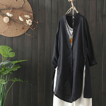 Vintage Style Cotton Linen Blouses