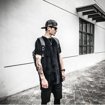 Velour Oversized T Shirt