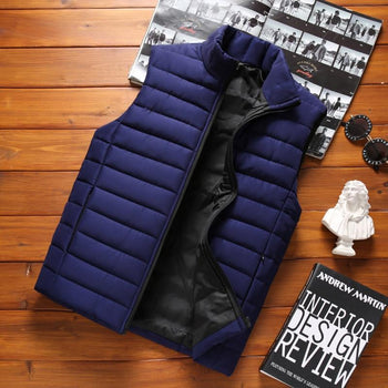 Sleeveless Cotton-Padded Vest