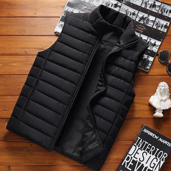 Sleeveless Cotton-Padded Vest