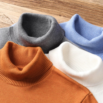 Men's Warm Polo-neck