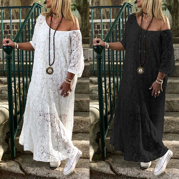 Lace Crochet Maxi Dress