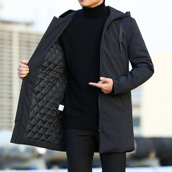 Warm Designer Hooded Trench Coat