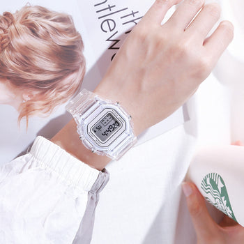 Casual Transparent Digital Sports Watch