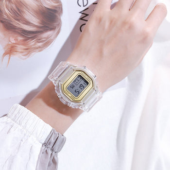 Casual Transparent Digital Sports Watch