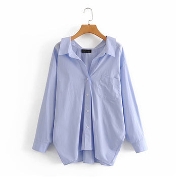 Loose Poplin Shirt