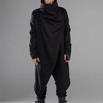 Scarf Collar Casual Trench