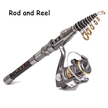 Professional Fishing Rod Carbon Fiber 1.5-2.4M Sea River Fishing Ultralight Telescopic Spinning Ring Rod
