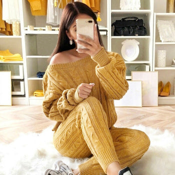 Knitted Sweater Suit