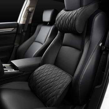 Lux Memory Foam Car Headrest And Lumber Support Pillows