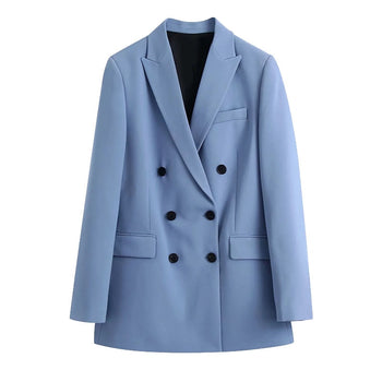Double Breasted Loose Blazer